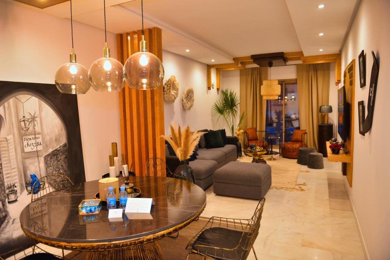 Appartement De Prestige Climatise A L'Hivernage 400M De La Gare Marrakesh Ngoại thất bức ảnh