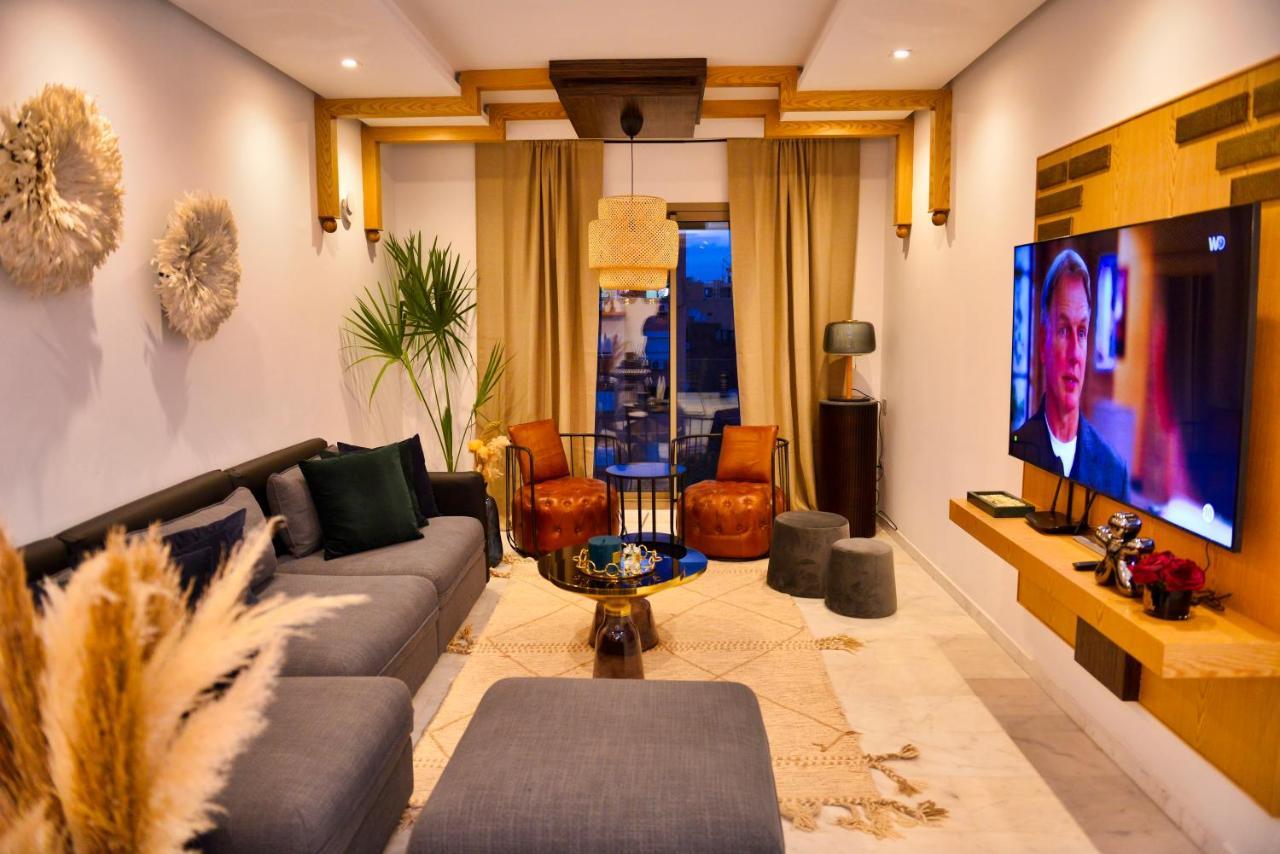 Appartement De Prestige Climatise A L'Hivernage 400M De La Gare Marrakesh Ngoại thất bức ảnh